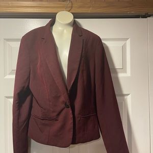 Burgundy blazer